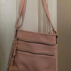Pink cross body purse